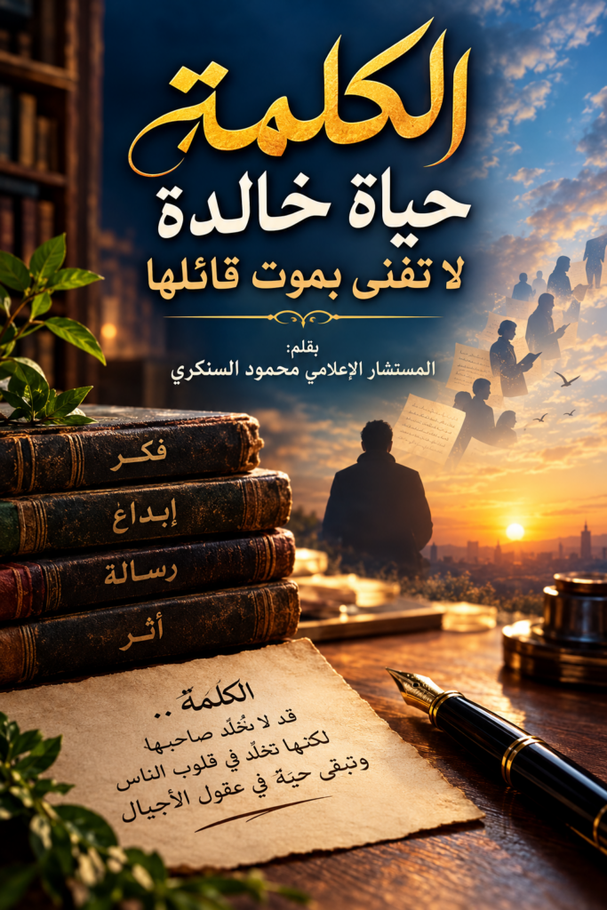 محمود السنكري يكتب: الكلمة حياة خالدة لا تفنى بموت قائلها