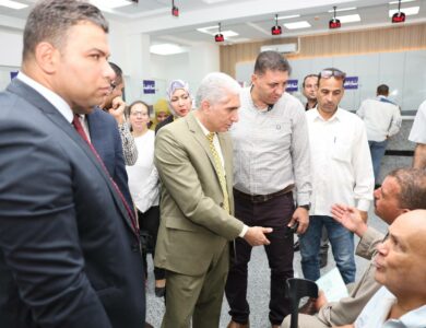 متابعة المراكز التكنولوجية بالمنيا  بهدف تعزيز جودة الخدمات وتيسير الإجراءات للمواطنين