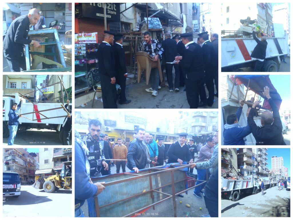 تنفيذاً لتوجيهات محافظ الغربية.. حملة موسعة بحي أول طنطا لإعادة الشارع للمواطن وفرض الانضباط