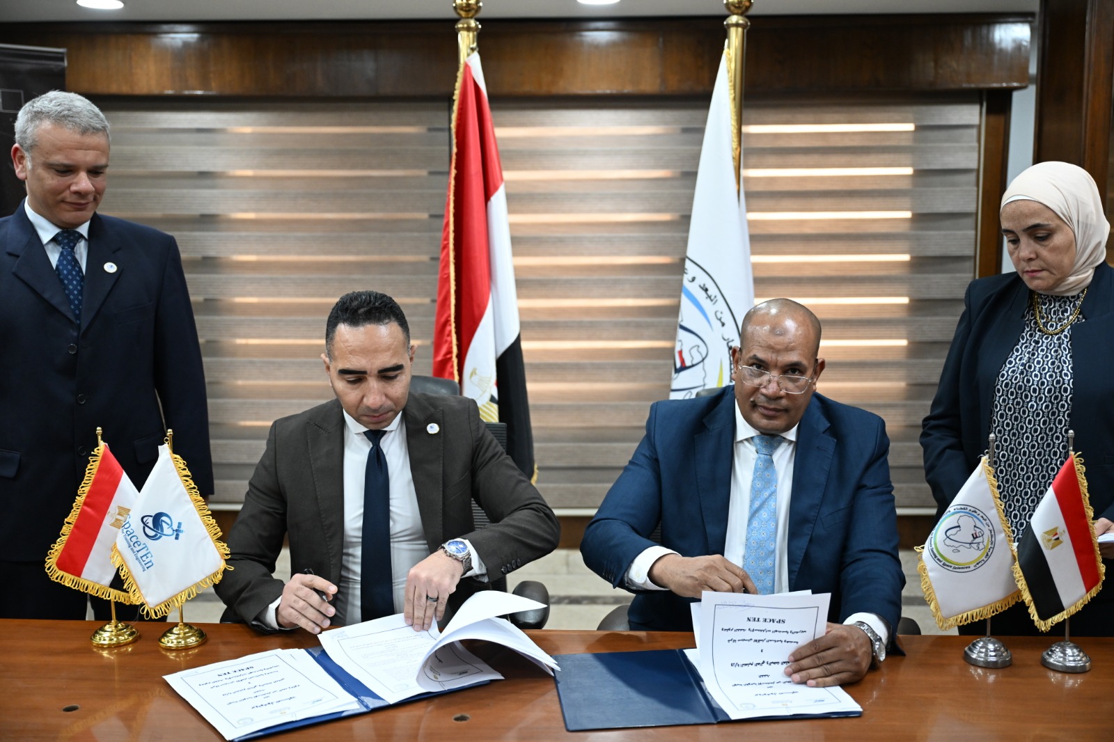 بروتوكول تعاون بين الهيئة القومية للاستشعار من البعد وشركة سبيس تن للأقمار الصناعية