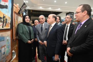 محافظ الغربية ورئيس جامعة طنطا يفتتحان المعرض السنوي الفني لطلاب مركز الفنون التشكيلية