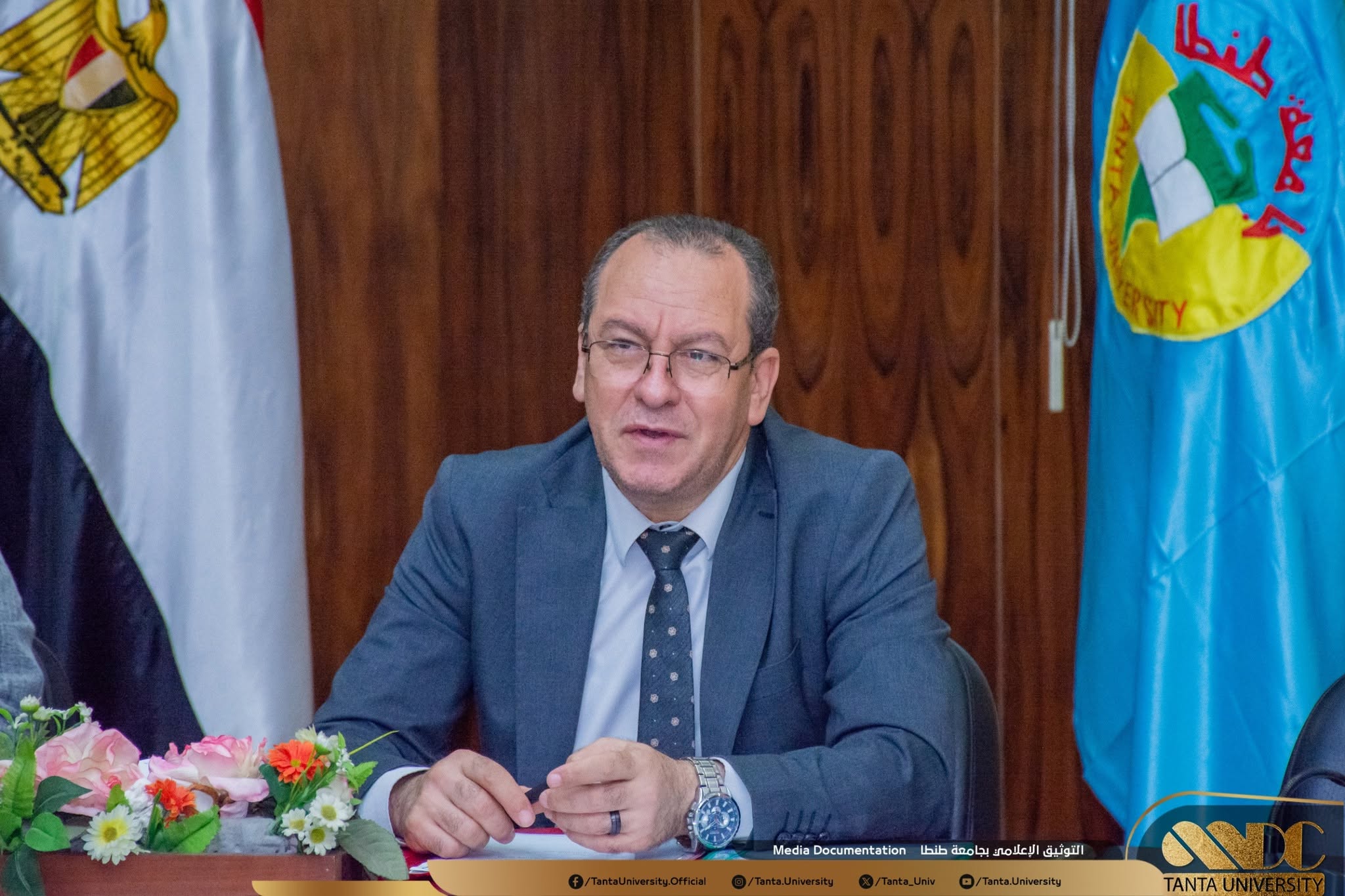برئاسة الدكتور السيد العجوز.. اجتماع مجلس إدارة مركز رعاية الموهوبين والنوابغ بجامعة طنطا 