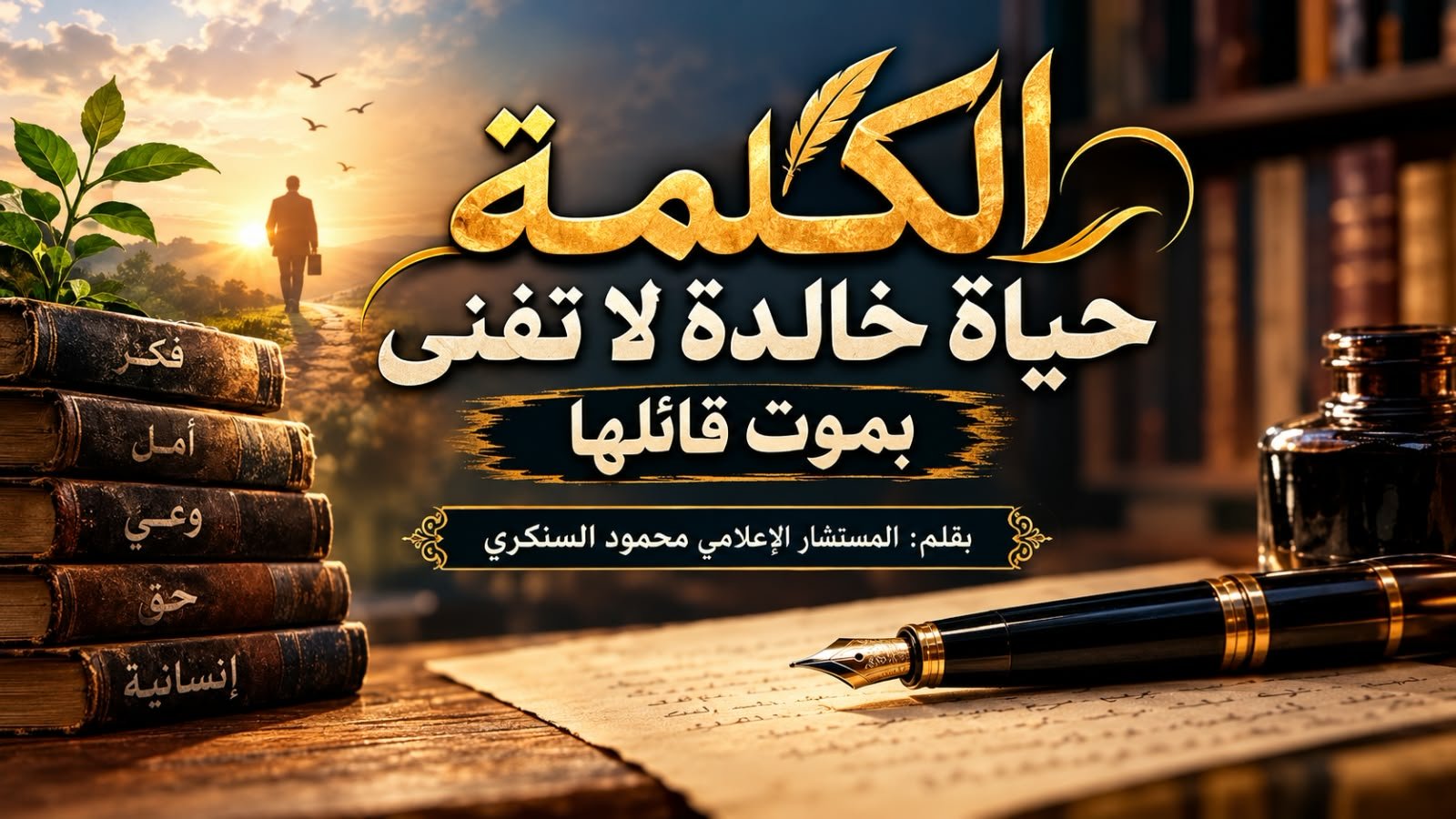 محمود السنكري يكتب: الكلمة حياة خالدة لا تفنى بموت قائلها